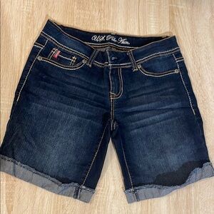 U.S. Polo Assn. Blue Jean Shorts with Cuffed Hem